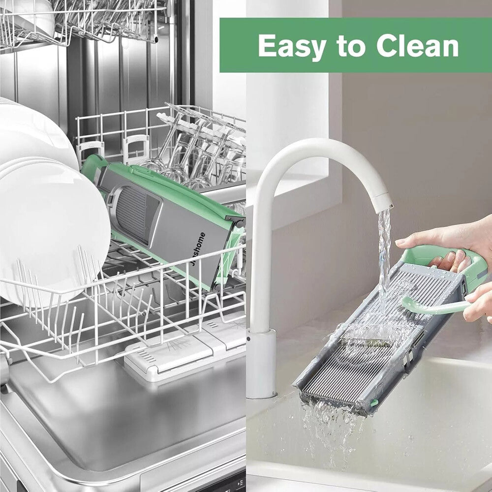 5 in 1 Vegetable Chopper Safe Mandoline Slicer Food Potato Cutter Adjustable US