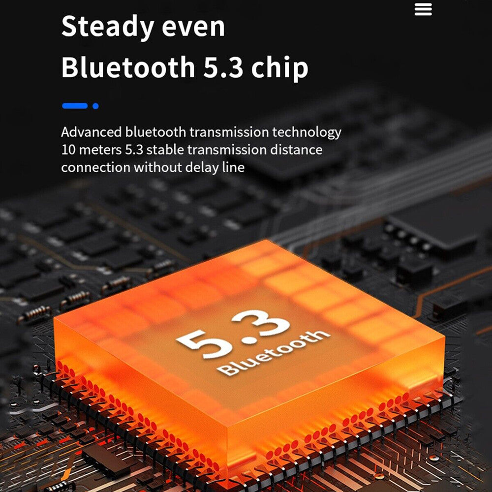 TWS Wireless Earbuds Bluetooth 5.3 Waterproof Headset Headphones with Power Bank