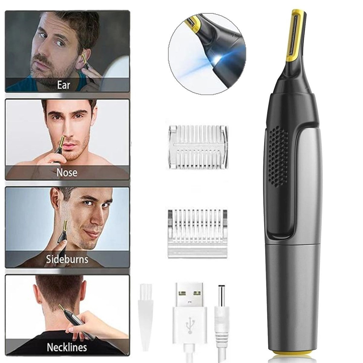 2025 NEW Nose Ear Face Neck Eyebrow Hair Mustache Beard Trimmer Shaver Clippers