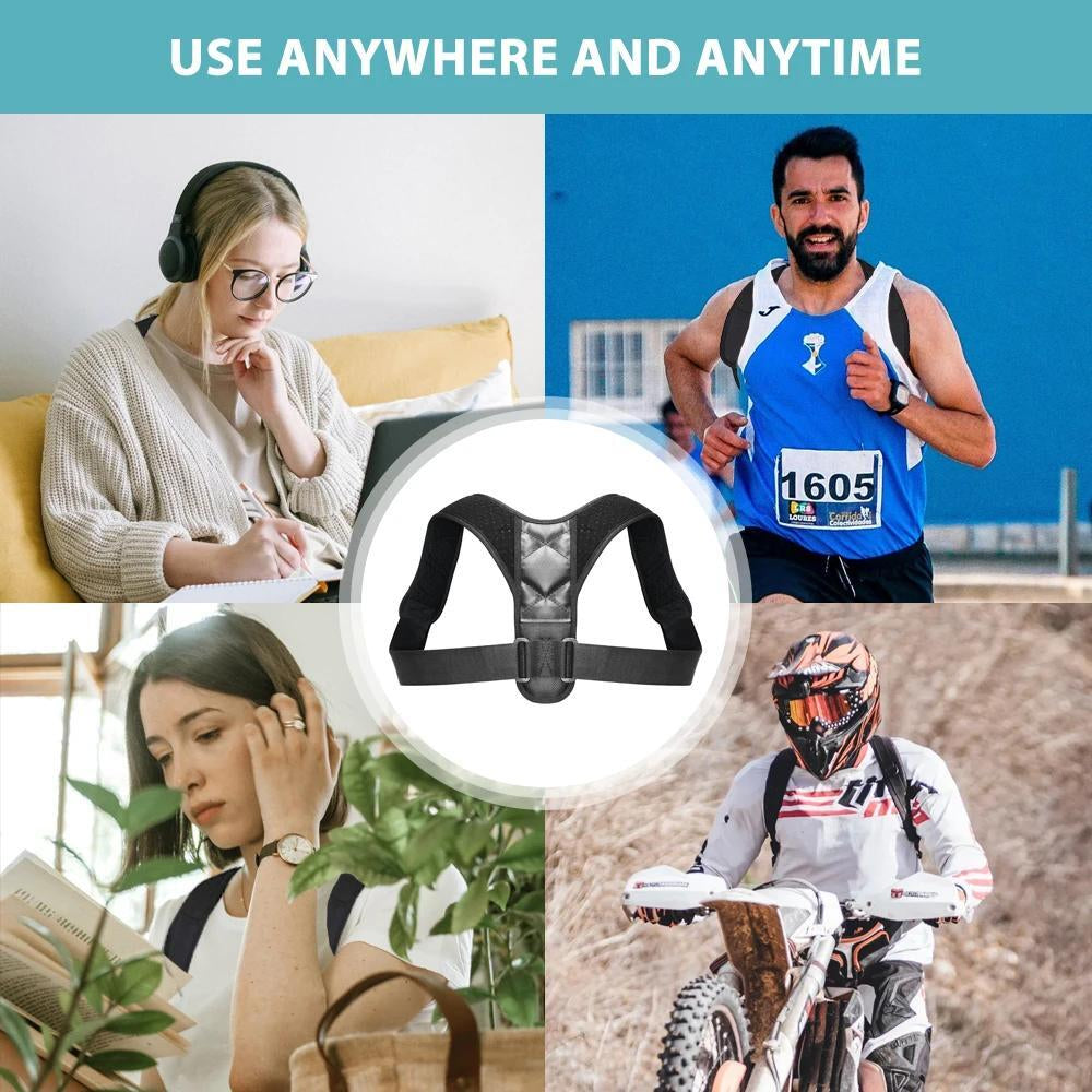 Posture Corrector Adjustable Back Brace Shoulder Support Clavicle Belt Men Women