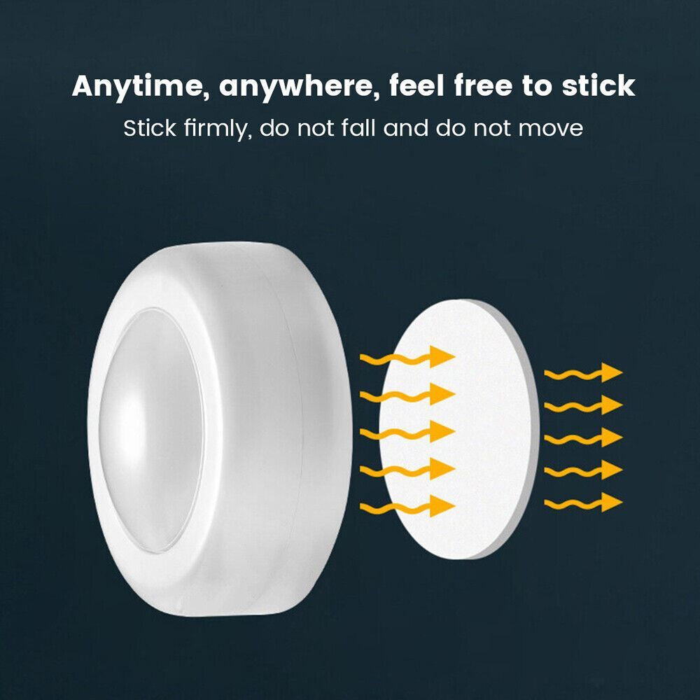 3PCS LED Puck Light Wireless under Cabinet Lighting Kit Kitchen Counter Light US