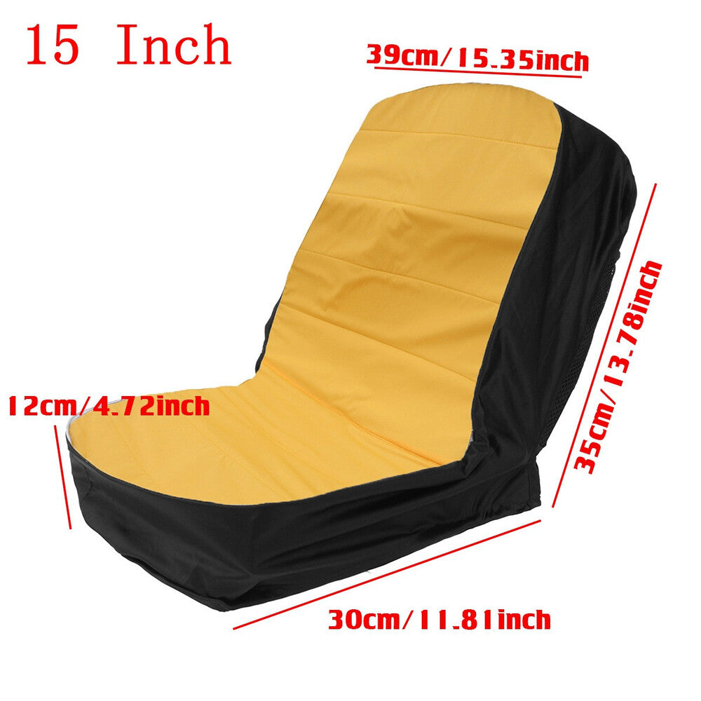Universal Lawn Mower Tractor Seat Cover Waterproof Padded Comfort Pad Protector