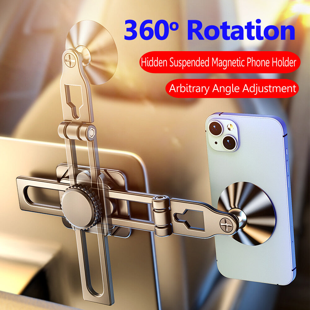 360° Rotation Magnetic Phone Holder Foldable Car Mount Stand Dashboard Universal