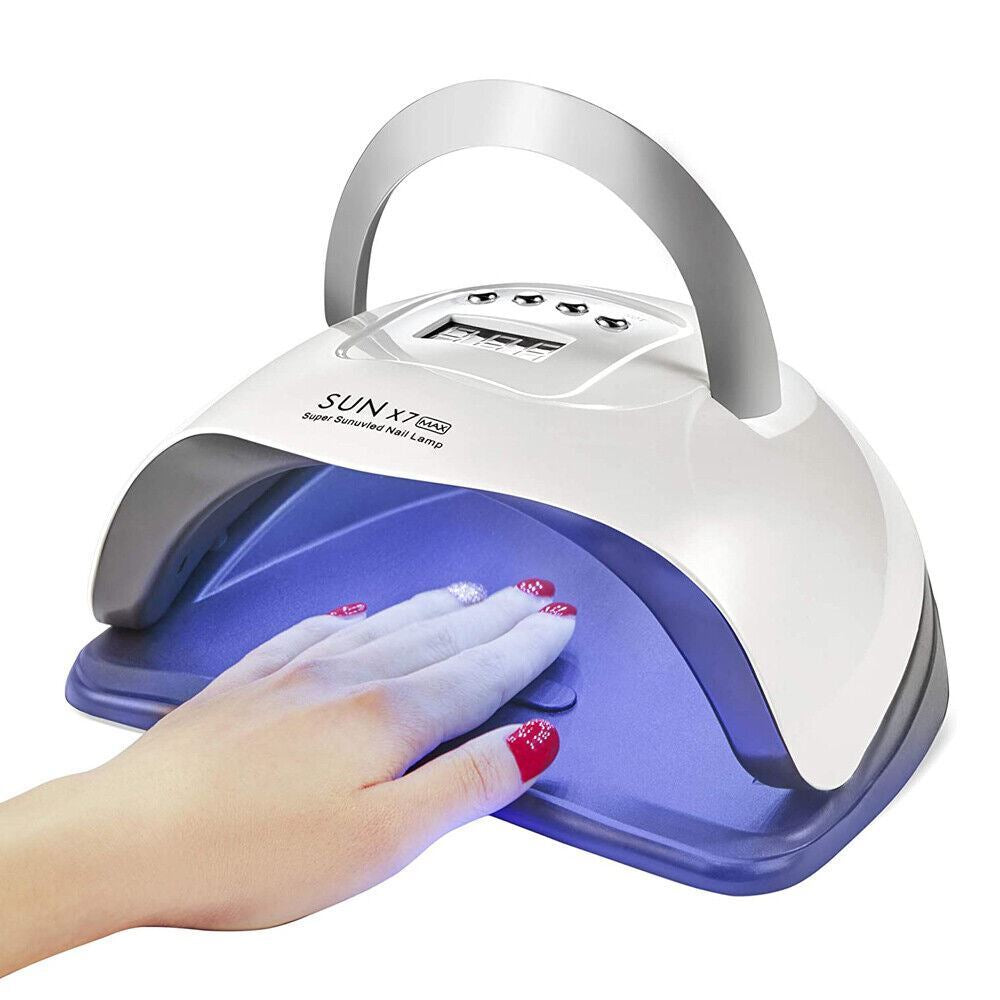 Professional LED UV Nail Dryer Gel Polish Lamp Salon Manicure MAX 180W SUN X7 US