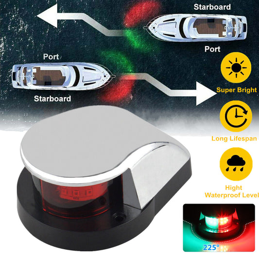 Boat Navigation Lights Red and Green LED Marine Navigation Light Boat Bow Light