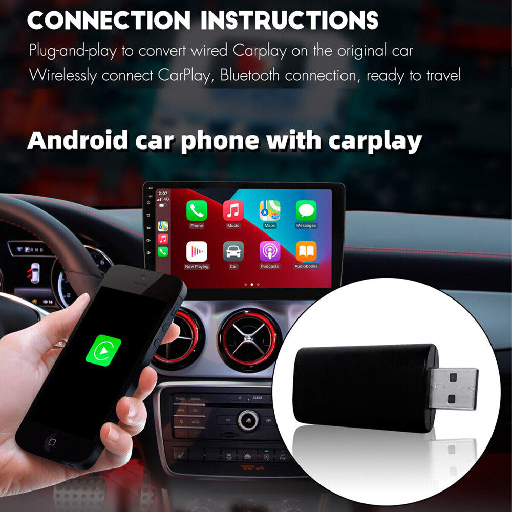 5Ghz AI Box Wireless Carplay Adapter for Iphone Plug and Play Carplay Dongle US