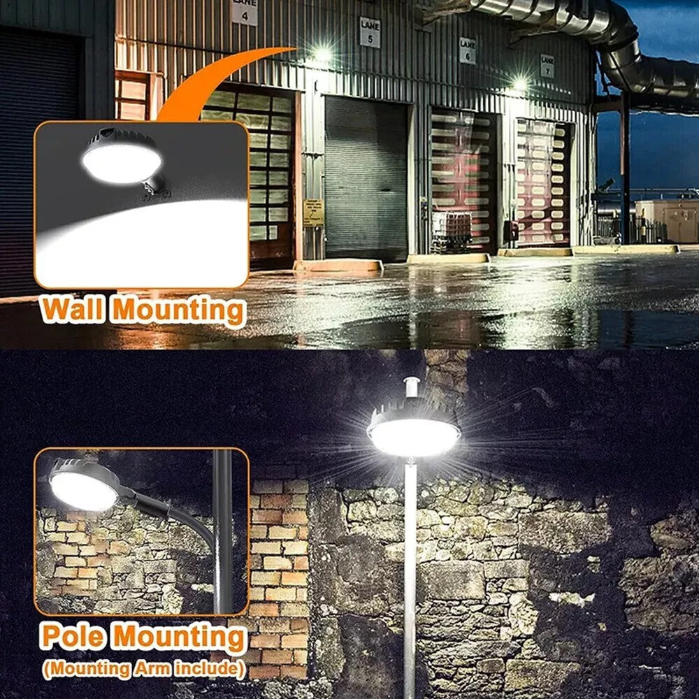 150W Flood Light LED Barn Yard Street Waterproof Outdoor Security Dusk to Dawn