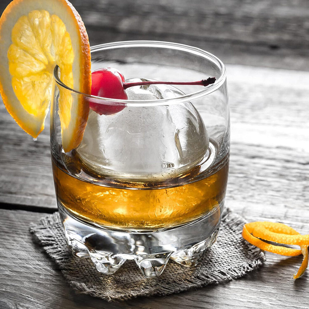 Slow-Melting Stackable Large Ice Cube Mold Maker for Whisky Cocktails Beverage