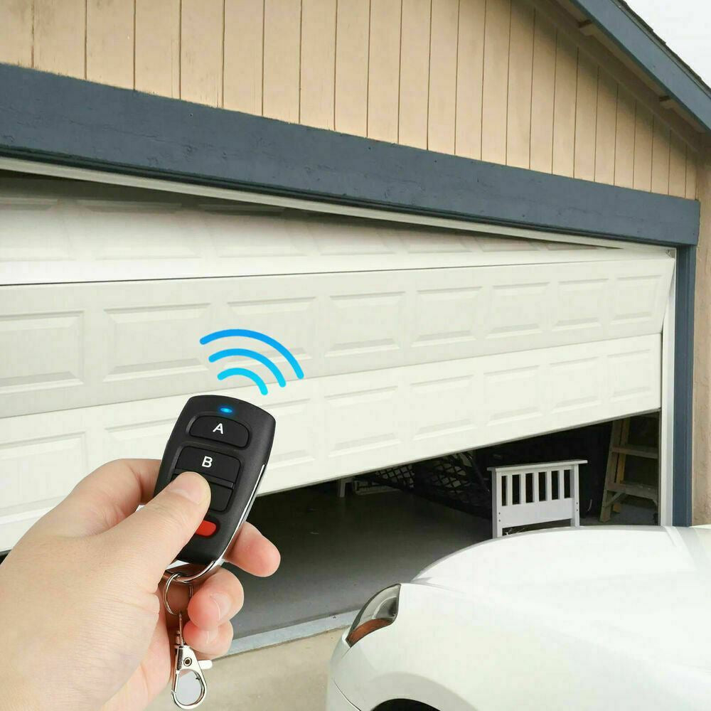 2PCS Universal Garage Door Remote 433Mhz Electric Cloning Control Key Fob Opener