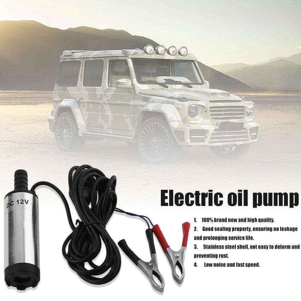 Submersible Pump DC 12V Electric 8500R/Min for Water Oil Kerosene Refueling Tool