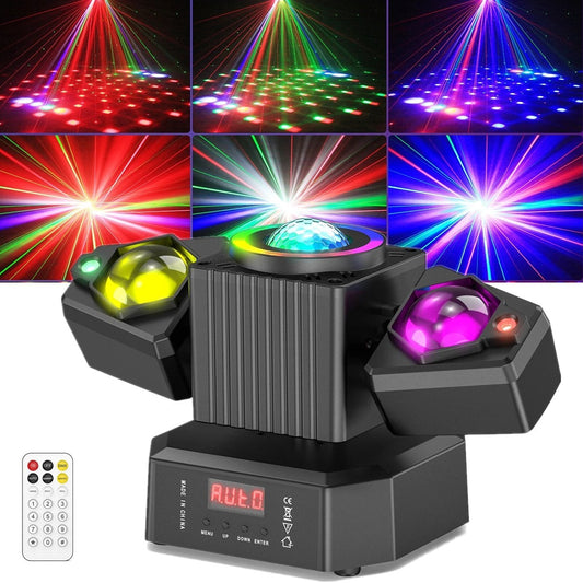 105W Laser Light RGBW LED Moving Head Disco Stage Lighting Beam DMX512 Party DJ