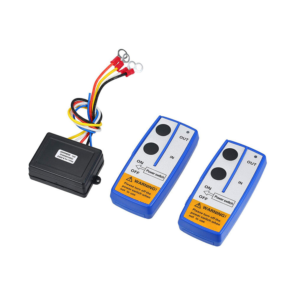 Wireless Winch Remote Control Kit 12V Receiver 150Ft Twin Switch Handset Easy US