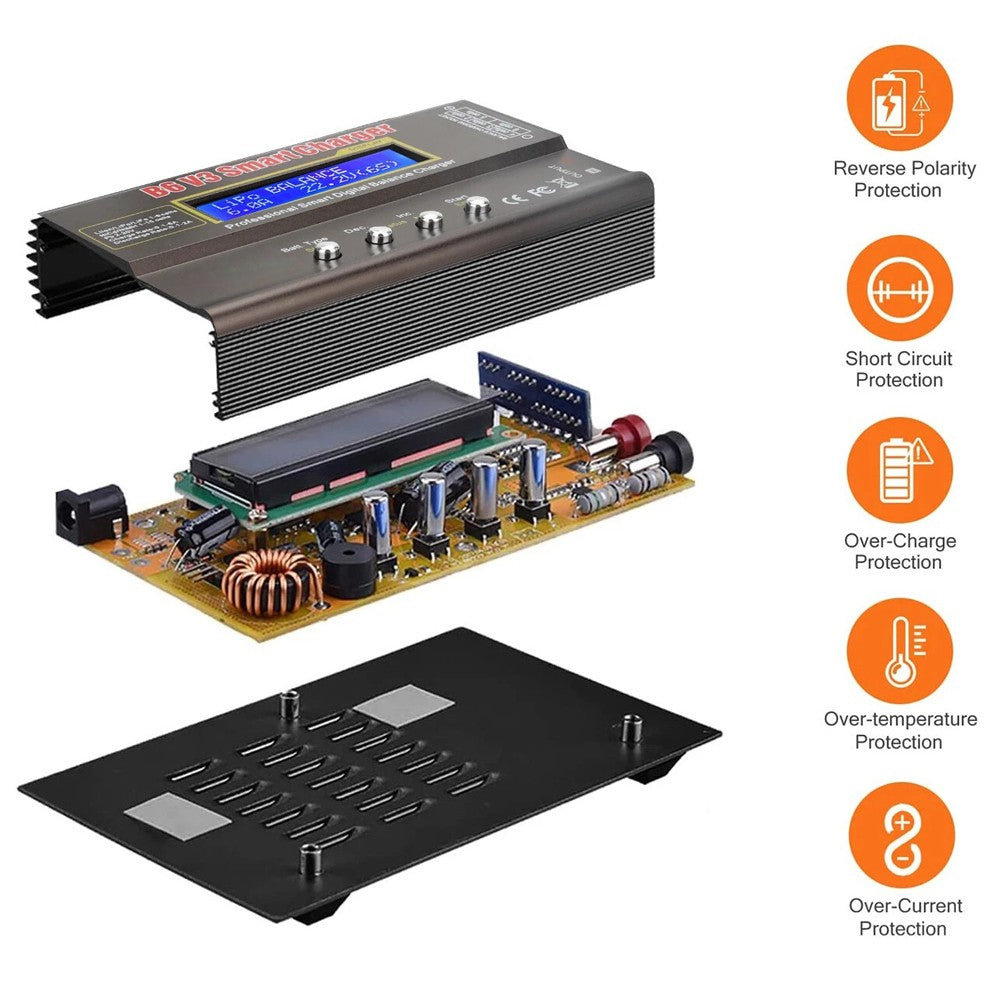 Smart Battery Balance Charger B6 V3 Lipo Discharger 80W 6A for RC Toys NIMH Lihv