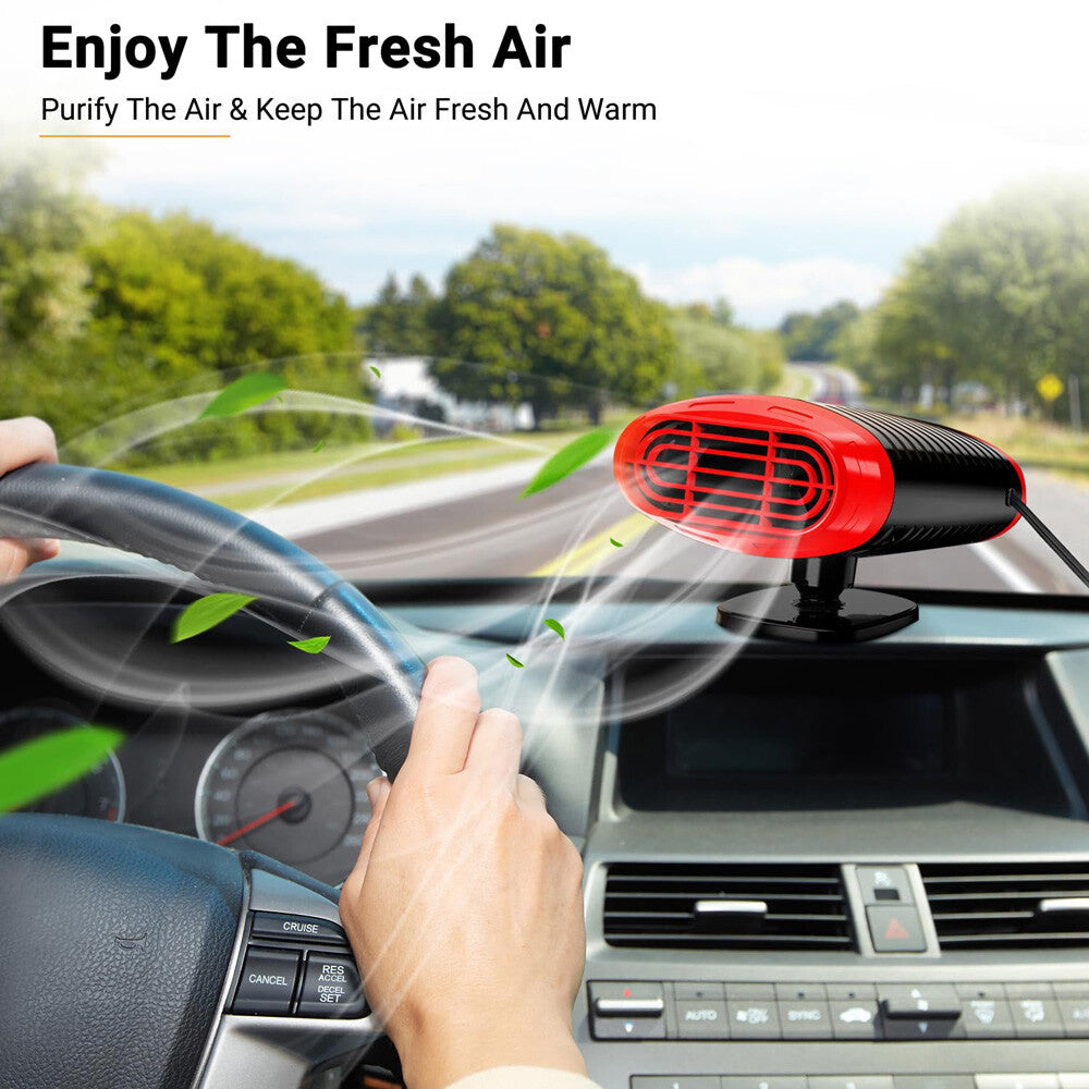 1000W Heater Portable Heating Cooling Fan Defroster Demister for Car Truck 12V