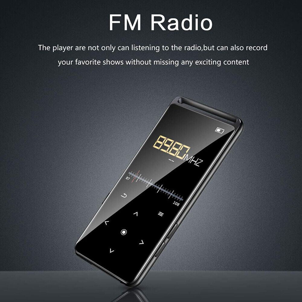 Bluetooth 5.0 MP3 Player Hifi Lossless Sound FM Radio Music Voice Recorder USA