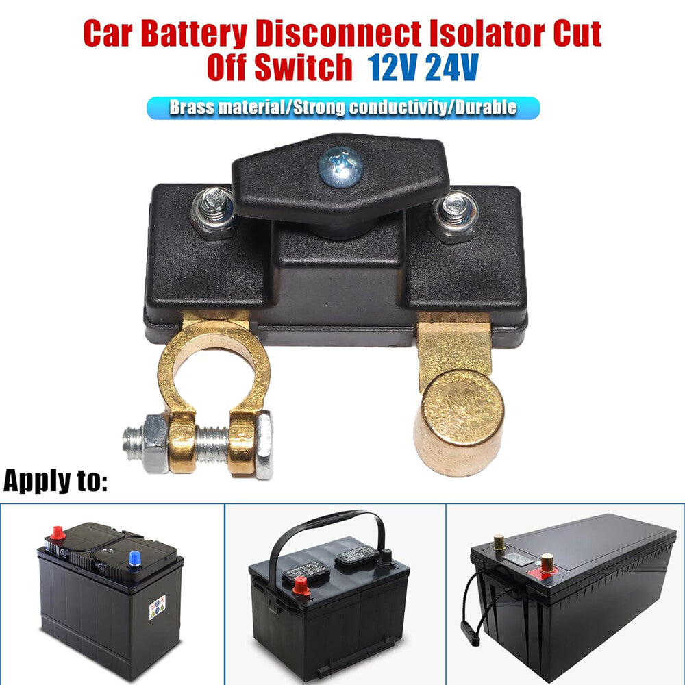 12V Battery Terminal Car Battery Disconnect Isolator Anti-Leakage Cut off Switch
