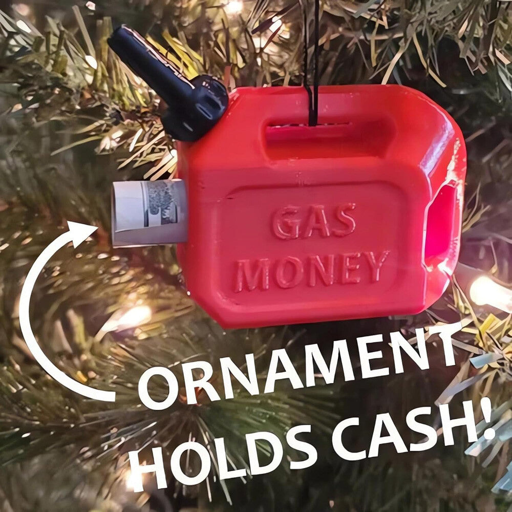 Christmas Gas Money Oil Can Xmas Tree Decoration Festive Party Ornament US 2023