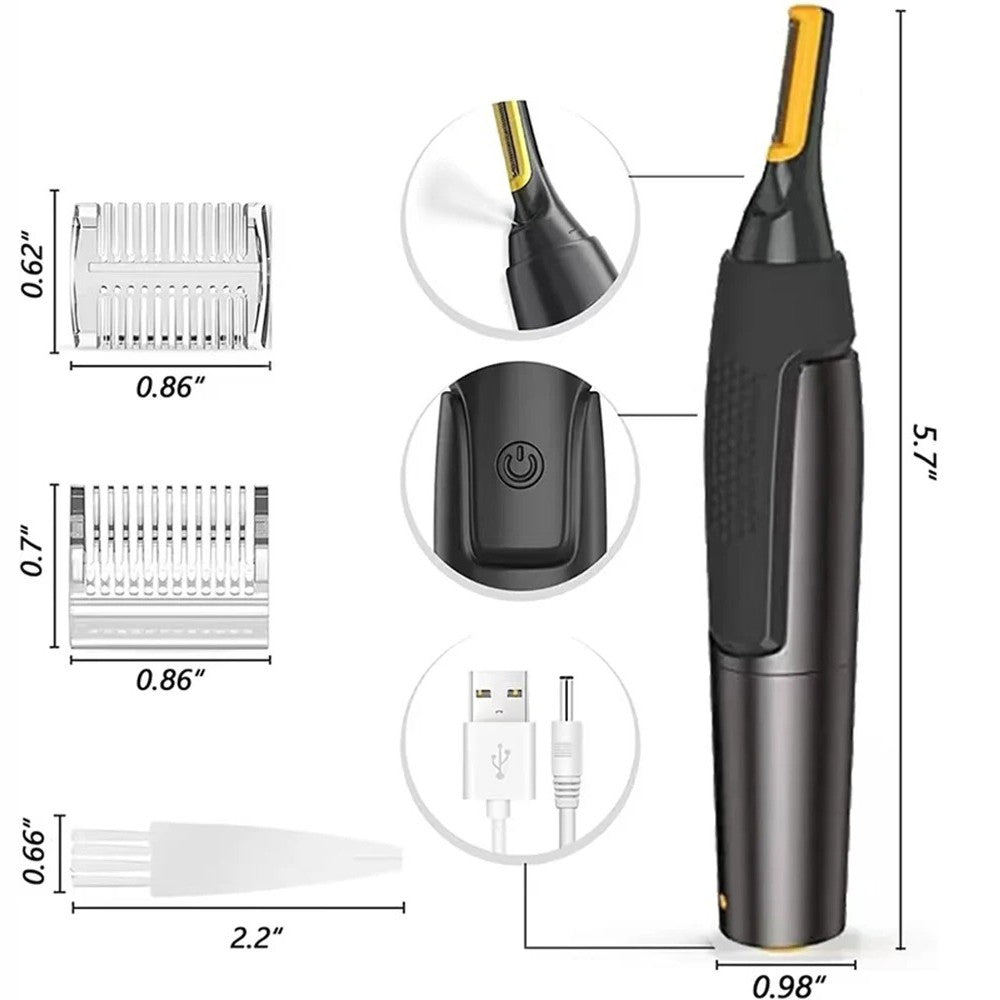 2025 NEW Nose Ear Face Neck Eyebrow Hair Mustache Beard Trimmer Shaver Clippers