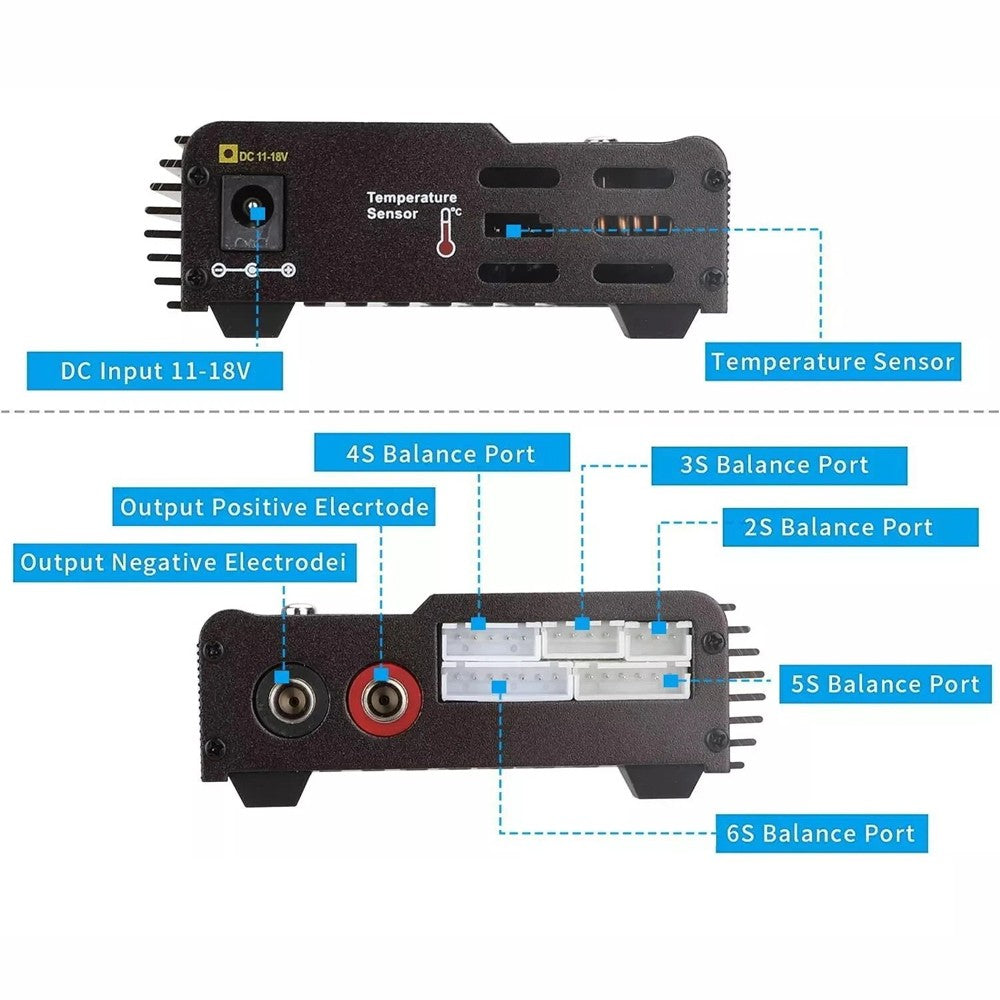 Smart Battery Balance Charger B6 V3 Lipo Discharger 80W 6A for RC Toys NIMH Lihv