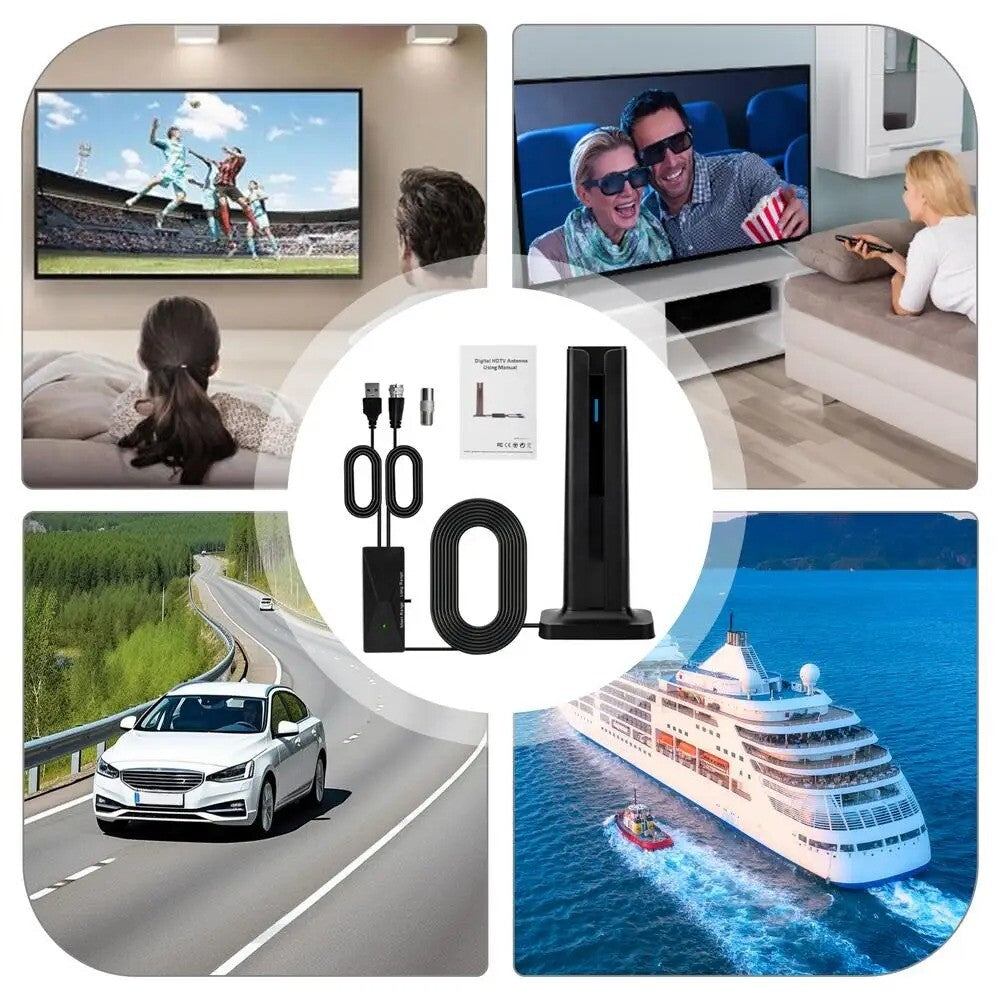 6000 Miles Upgraded TV Antenna Digital HD Indoor HDTV 1080P 4K Long Range USA