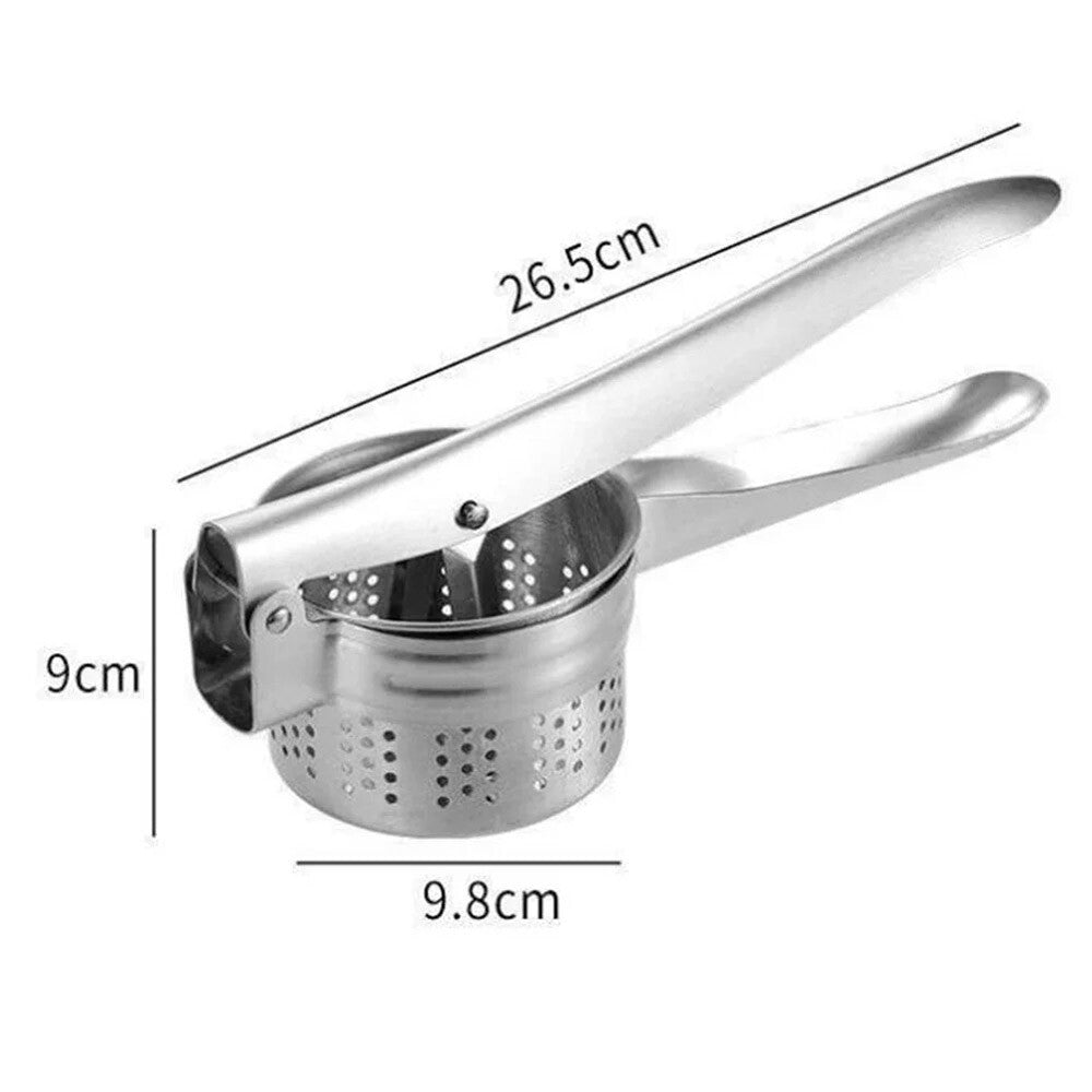 Stainless Steel Potato Masher Press Ricer No Lumps Large Heavy Vegetables Tool