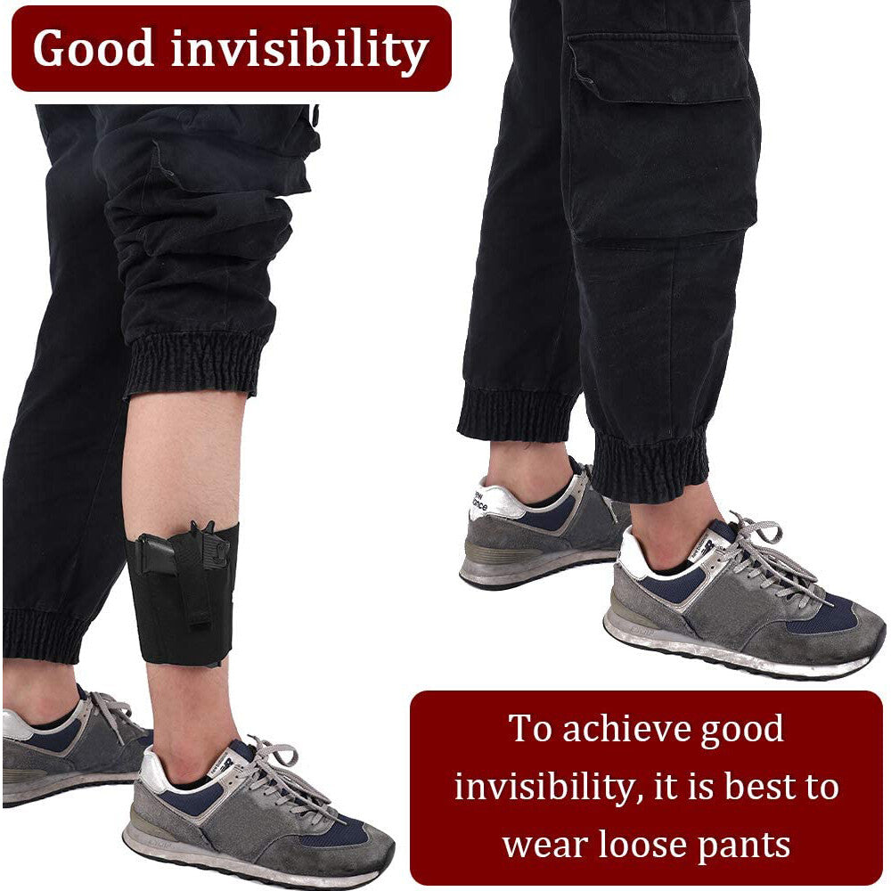 Tactical Ankle Holster Left Right Hand Concealed Carry with 2 Magazine Pouch US