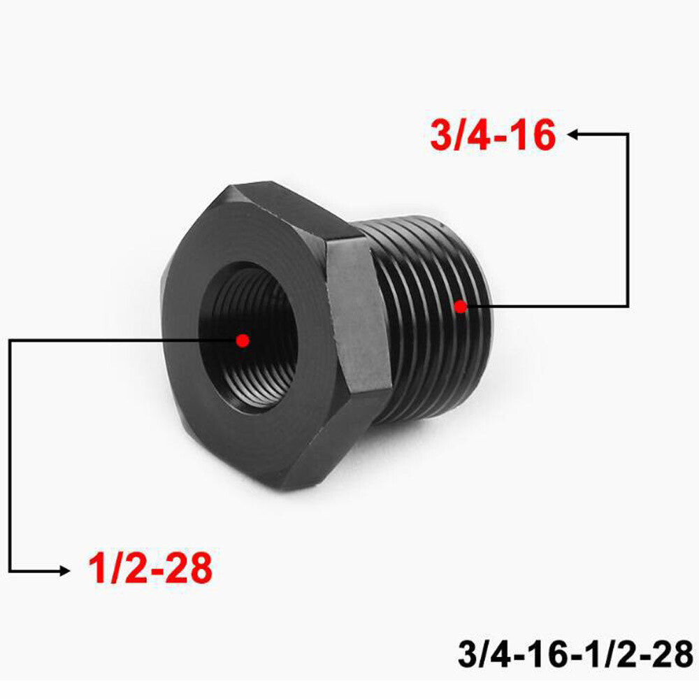 4PCS Steel Thread Adapter 1/2X28 to 5/8X24 / 3/4X16 /13/16X16 / 3/4 NPT US