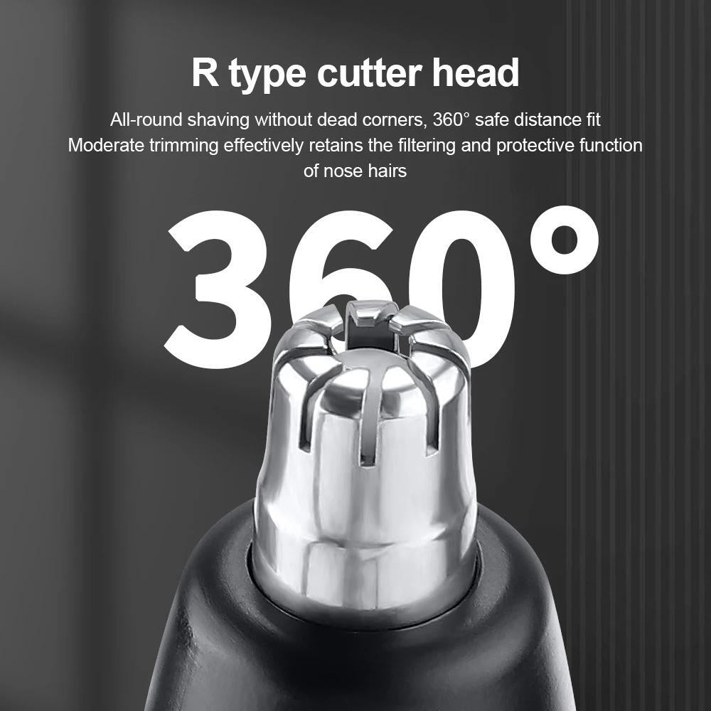 Nose Ear Hair Trimmer W/ LED Display USB Rechargeable Nose Trimmer Rechargeable