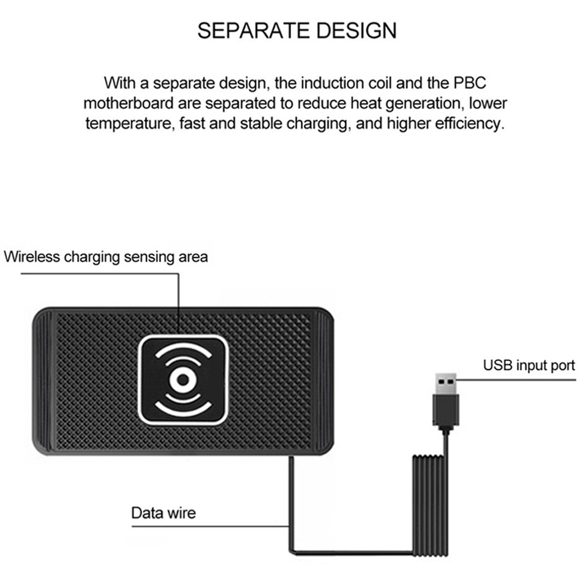 10W Wireless Car Phone Charger Fast Charging Pad Mat for Iphone 17 Pro Max Air