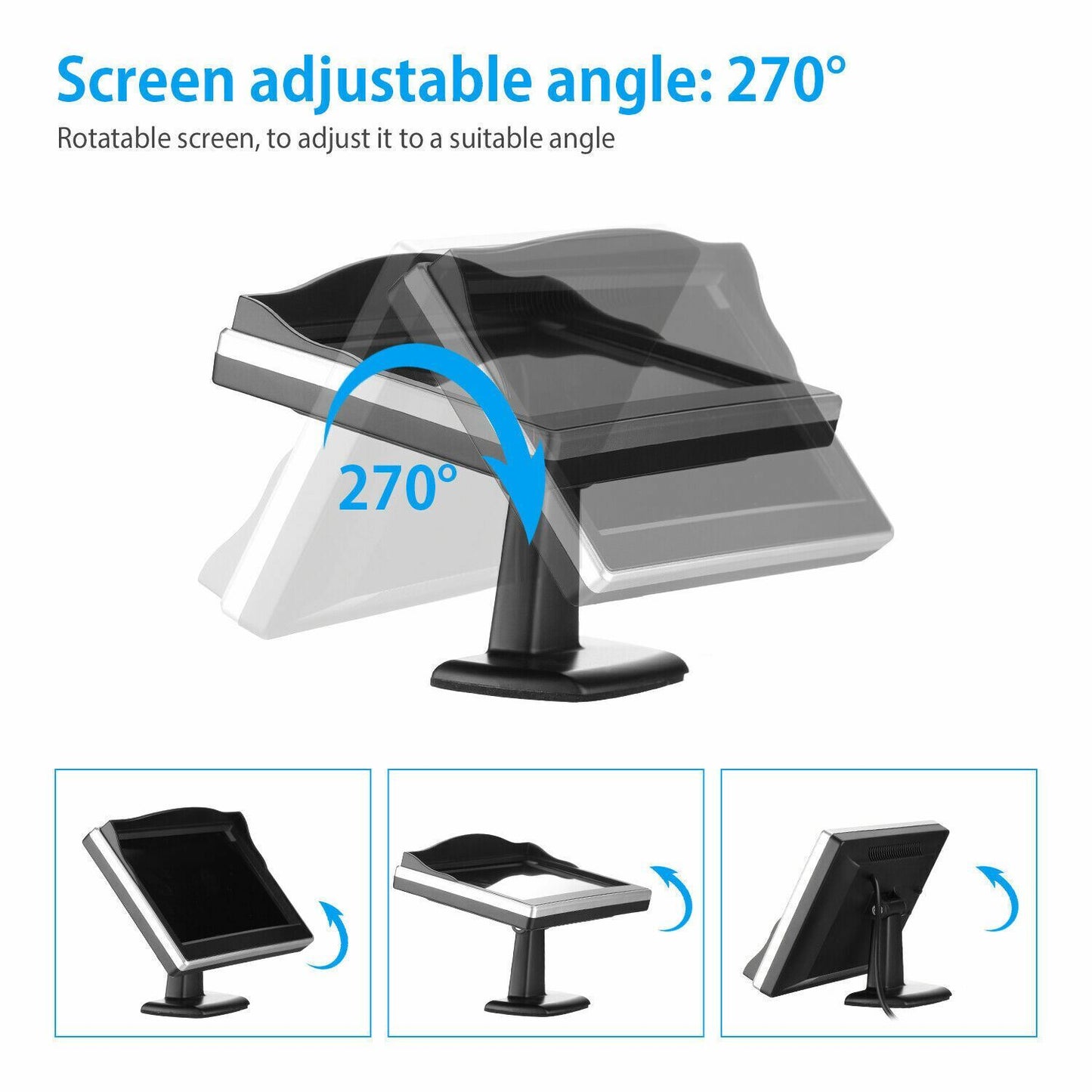 Backup Camera Wireless Car Rear View HD Parking System Night Vision + 5" Monitor