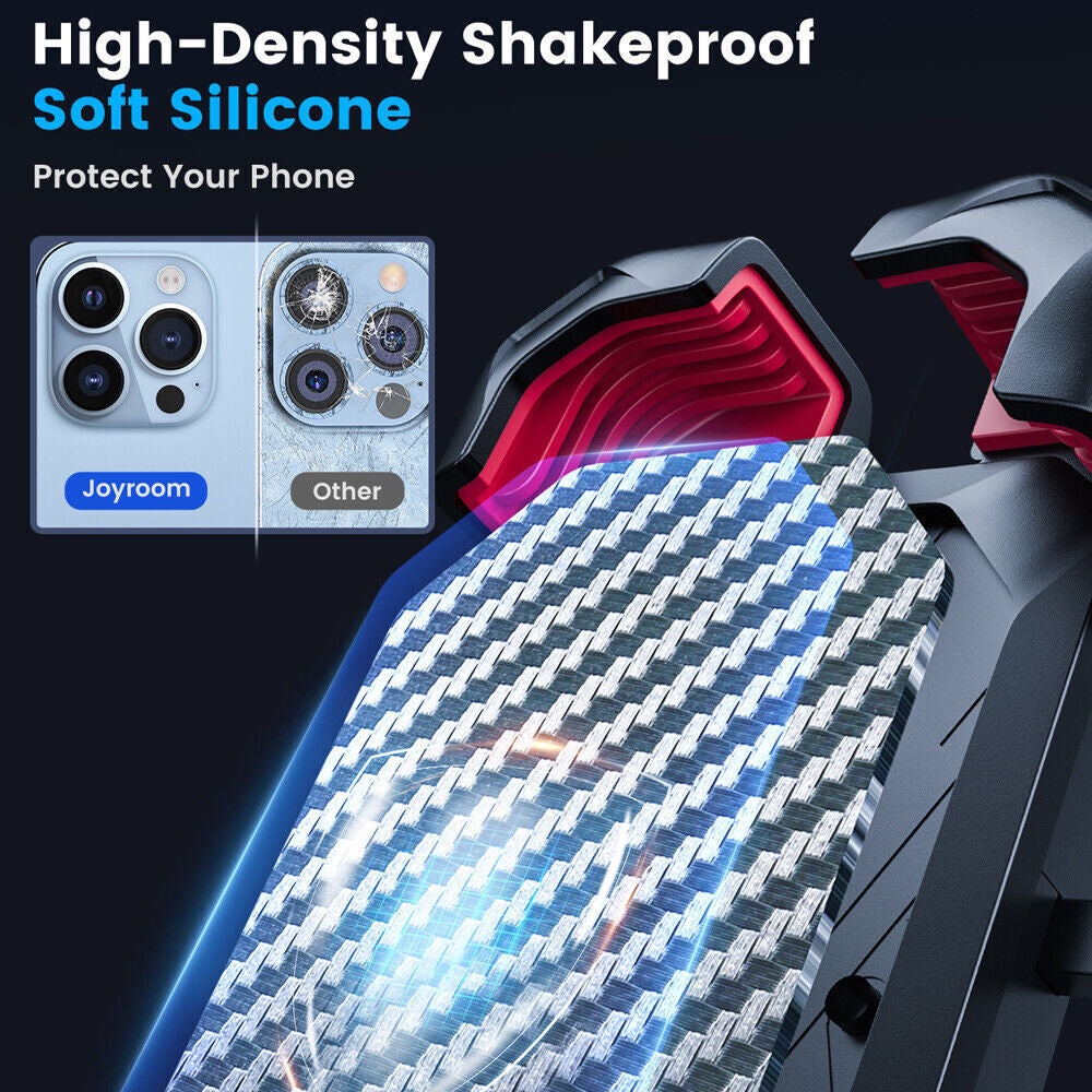 Motorcycle Phone Mount Auto Lock 100Mph Military Anti-Shake Bike Phone Holder US