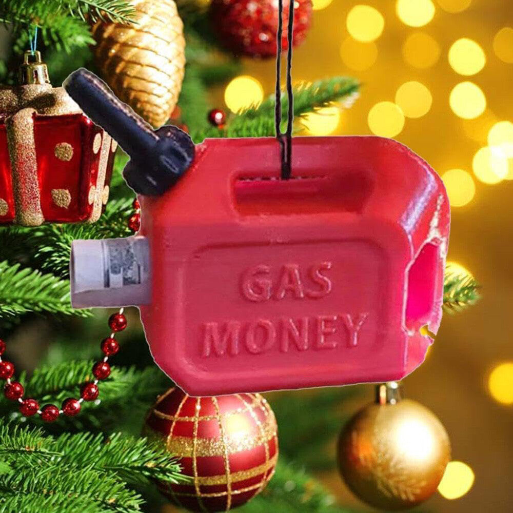 Christmas Gas Money Oil Can Xmas Tree Decoration Festive Party Ornament US 2023