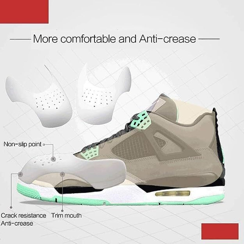 4 Pairs Shoe Creases Preventer Boot Anti-Wrinkle Shoe Guards for Women Size 5-8