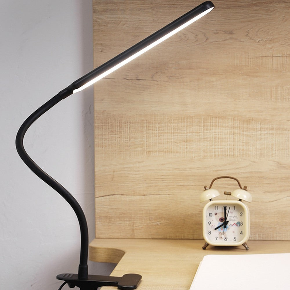 Eye-Caring LED Desk Lamp Adjustable Swing Arm Lamp with Clamp Reading Desk Light