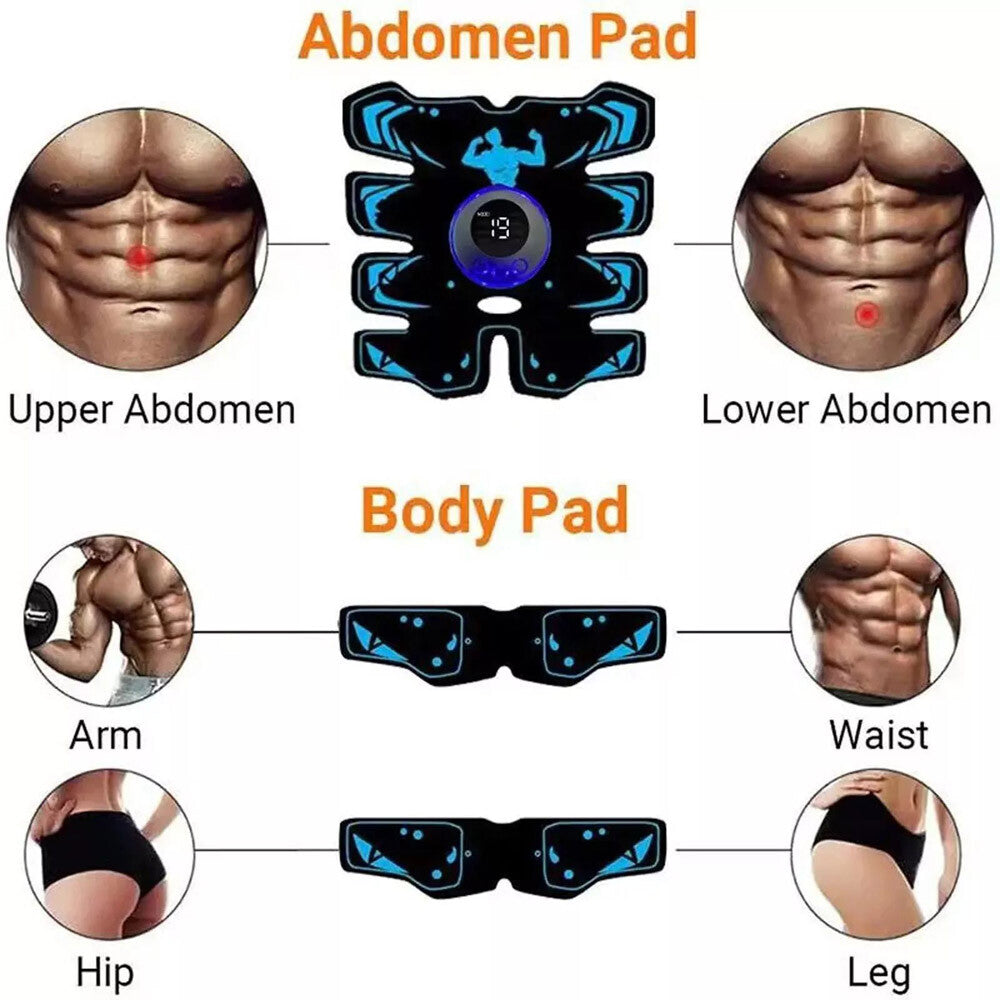 Portable Abs Stimulator Tactical Abdomen Arm Leg Belly Toning Exercise Belt US