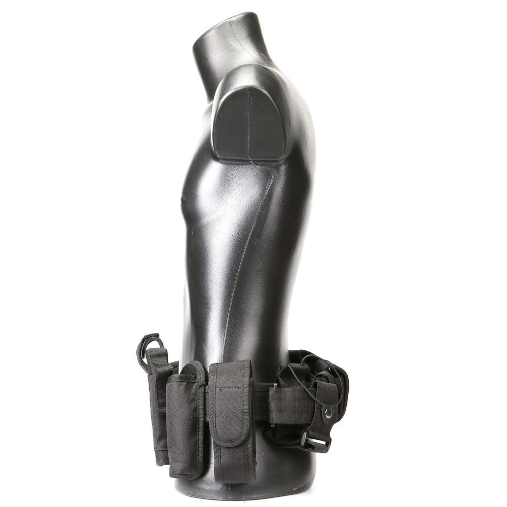 Tactical Nylon Police Security Guard Duty Belt Utility Kit System W/ Pouch USA