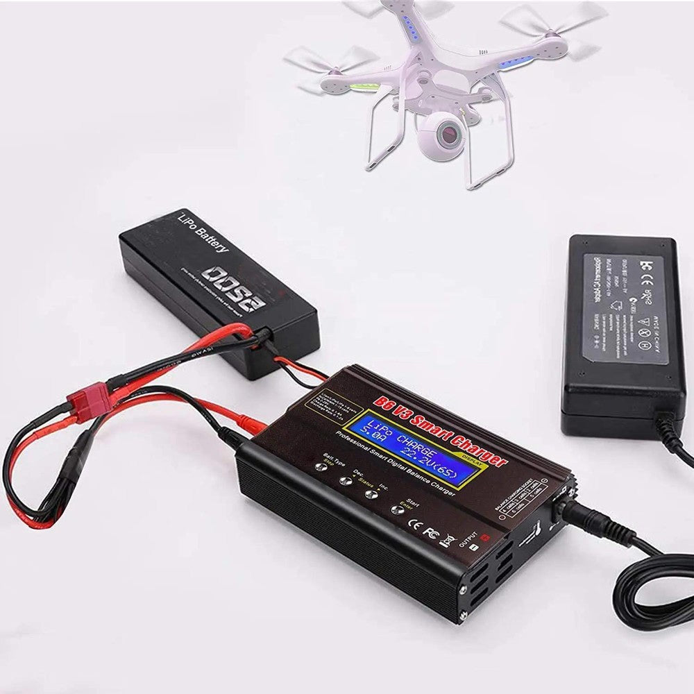 Smart Battery Balance Charger B6 V3 Lipo Discharger 80W 6A for RC Toys NIMH Lihv