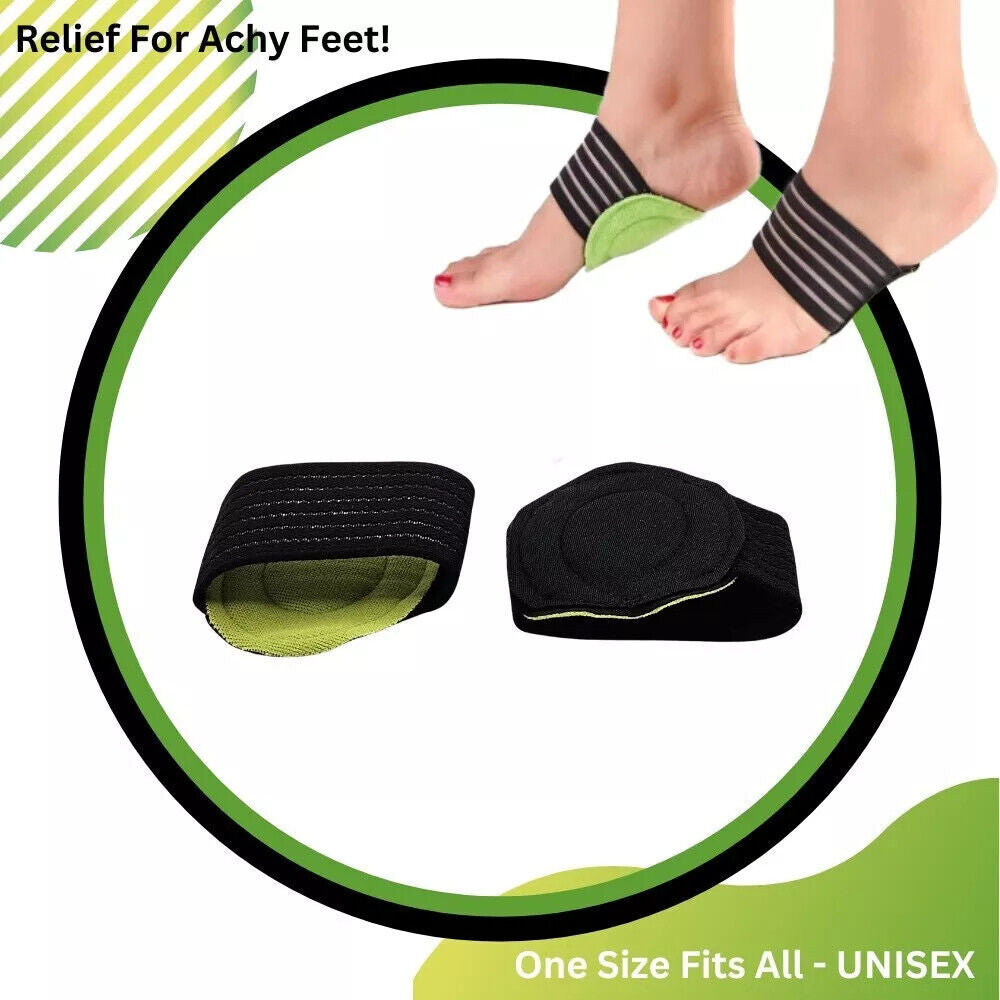 6 Pairs Arch Support Relief Cushioned Foot Plantar Fasciitis Pain Shoe Insoles