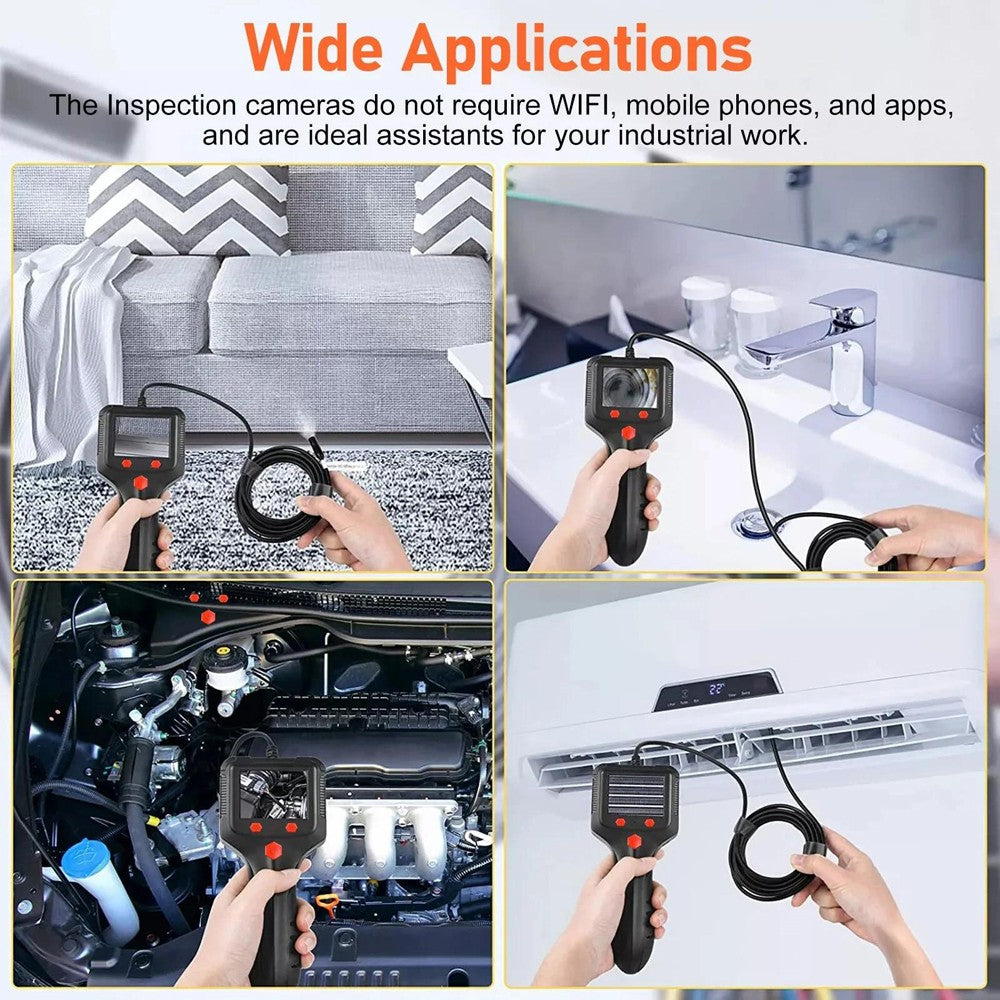 1080P LED Handheld HD Industrial Endoscope Borescope 8Mm Inspection Snake Camera