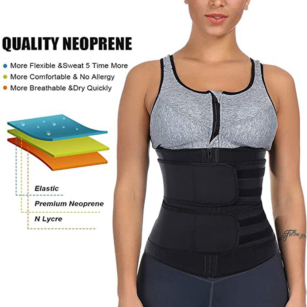 Waist Trainer Women Corset Sauna Sweat Weight Loss Body Shaper Yoga Slimmer Belt