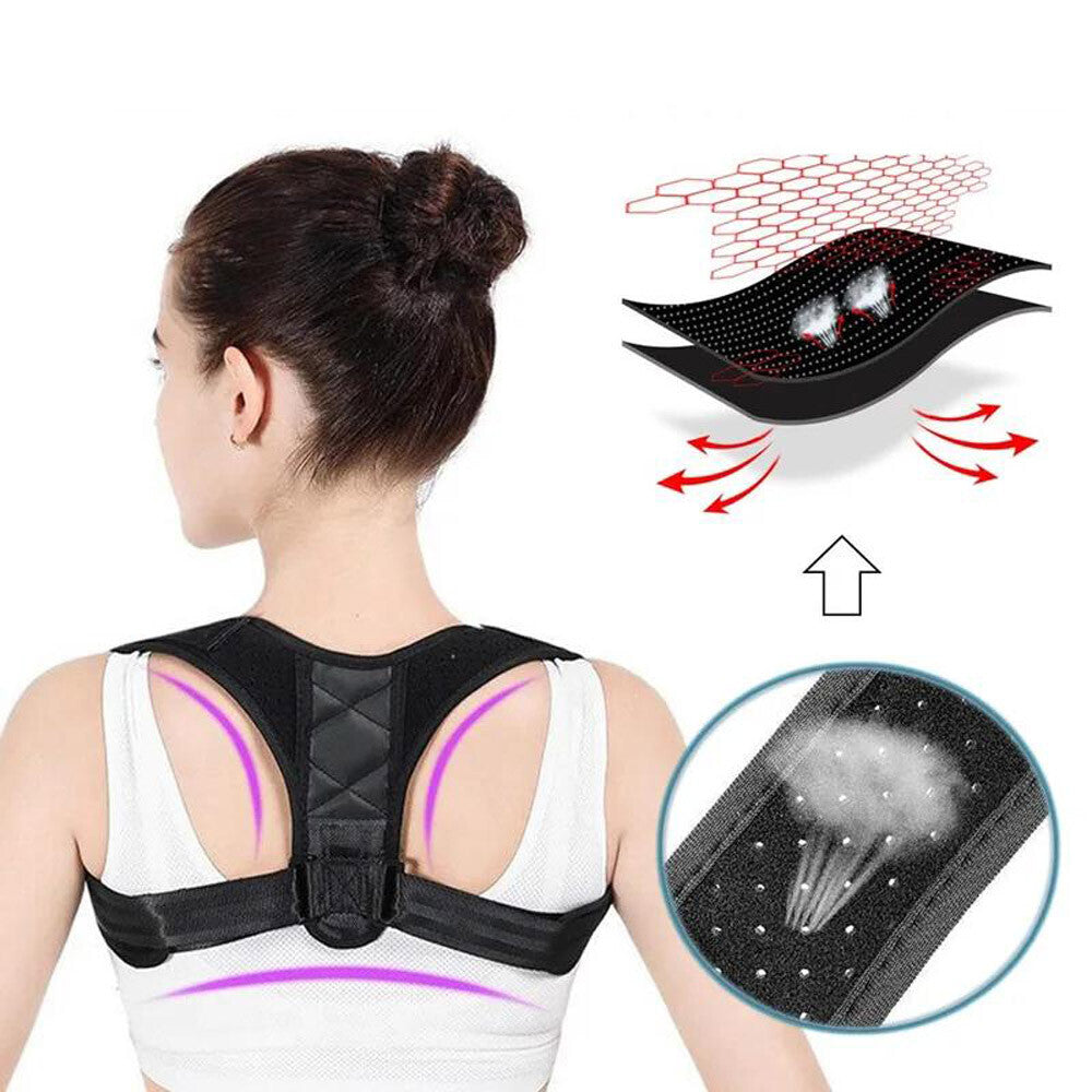 Posture Corrector Adjustable Back Brace Shoulder Support Clavicle Belt Men Women