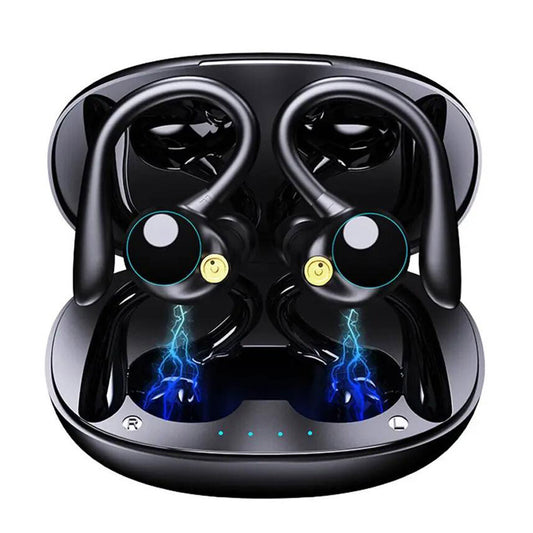 Ear Hook Headphones True Wireless Earbuds Bluetooth 5.3 Waterproof Earphones US