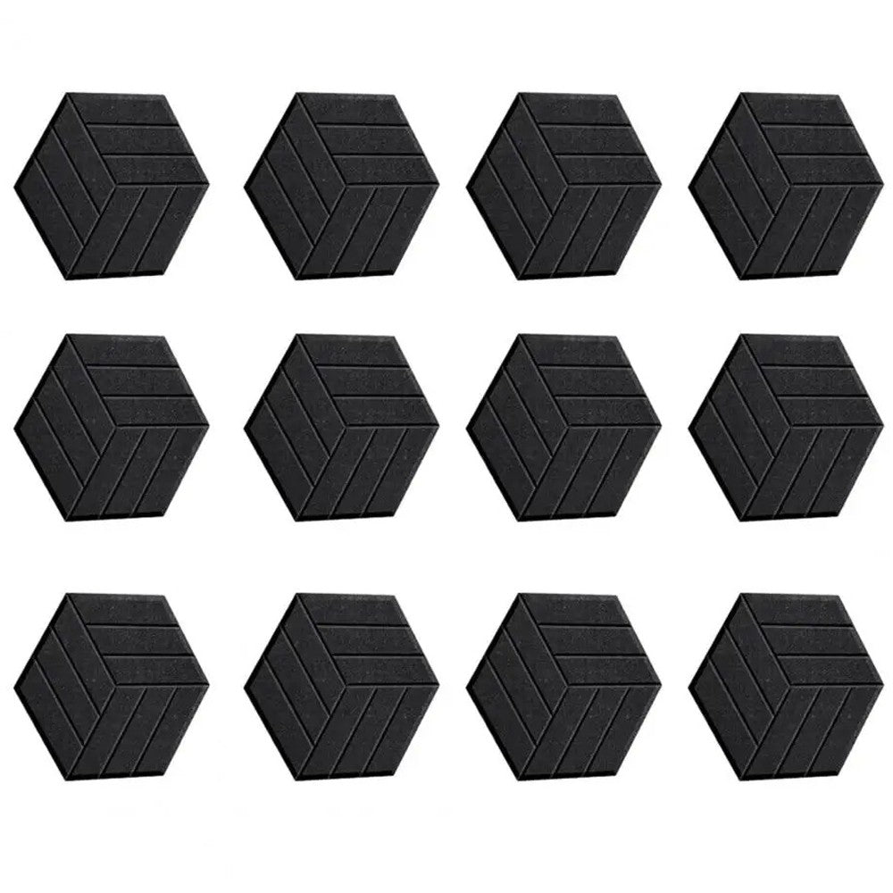 12 Pack Sound Proof Foam Panels 12"X 12"X 0.4" Acoustic Panels Self-Adhesive US