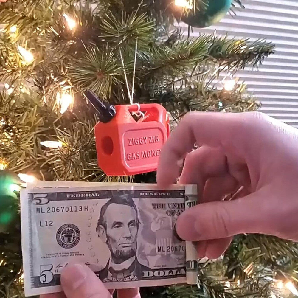 Christmas Gas Money Oil Can Xmas Tree Decoration Festive Party Ornament US 2023