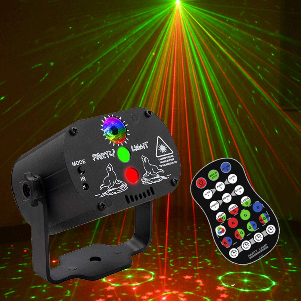 480Patterns Laser Projector Stage Light LED RGB DJ Disco KTV Show Party Lighting