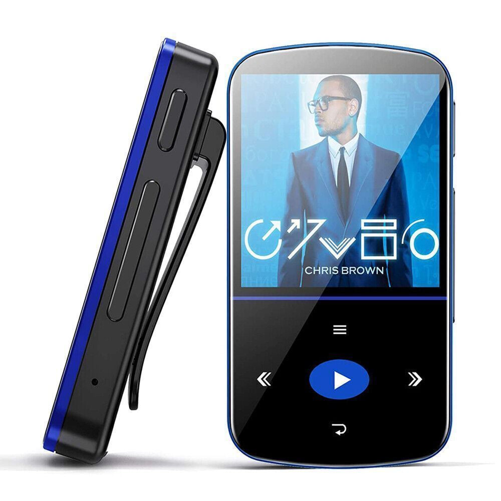 MP3 Player 32GB Hifi Lossless Sound Bluetooth Clip Music Voice Recorder FM Radio