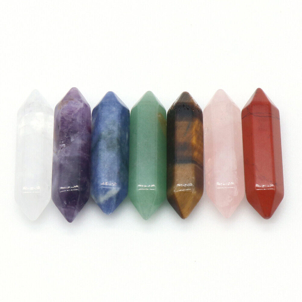Natural Obelisk Quartz Crystal Healing Stone Wand Meditation Therapy Point Tower