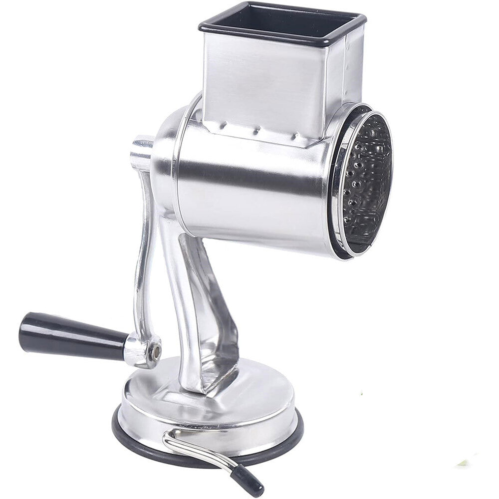 Stainless Steel Rotary Cheese Grater Hand Drum Slicer Crank Vegetable Chopper US