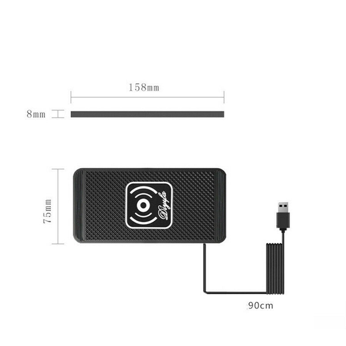 10W Wireless Car Phone Charger Fast Charging Pad Mat for Iphone 17 Pro Max Air