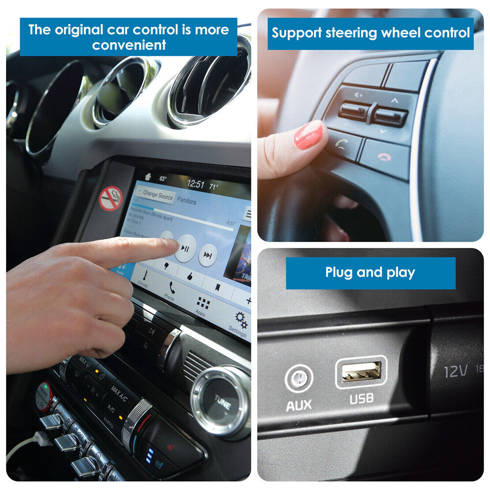 5Ghz AI Box Wireless Carplay Adapter for Iphone Plug and Play Carplay Dongle US